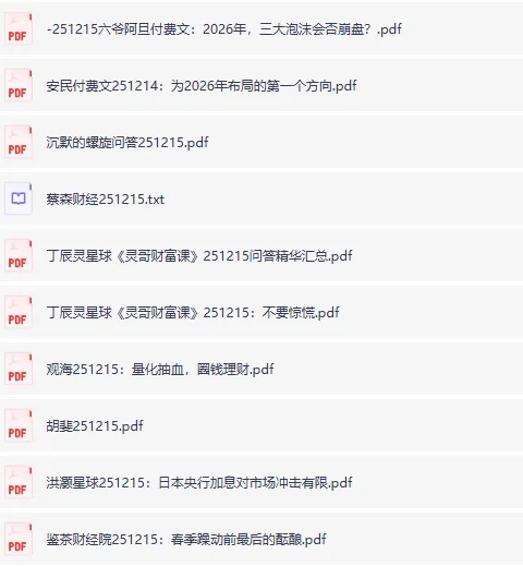 12月15日付费文精选：大佬文集、学习先锋与行业研报合集