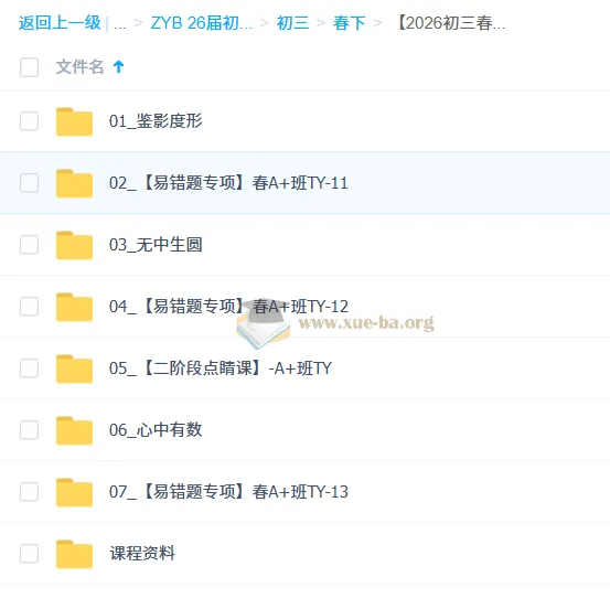 2026初三中考数学 数理思维自主学习·TY·A+ 徐丝雨