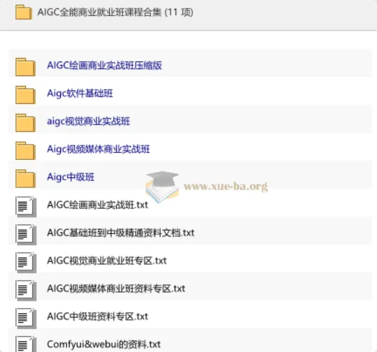 AIGC全能商业就业班课程合集