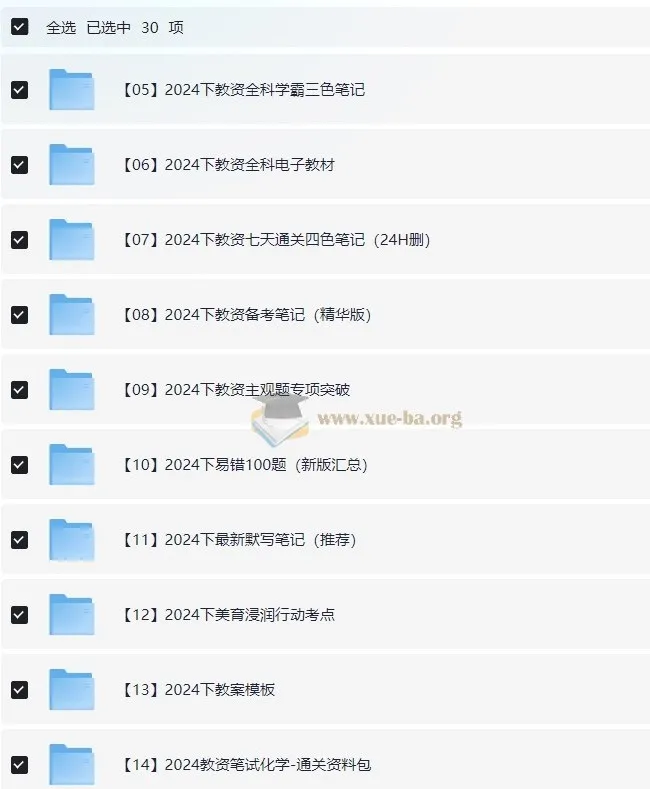 2024下半年教资笔试备考资料包(中小幼全科)