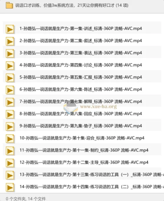 21天口才训练系统方法，孙路弘亲授说话生产力课程