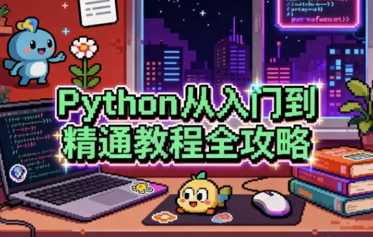 Python从入门到精通教程全攻略，系统学习编程与数据分析