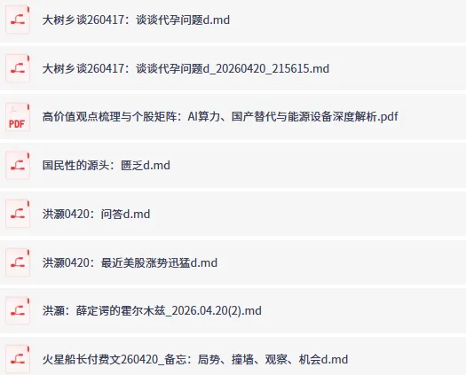 全网付费文章·大佬文集圈·学习先锋·精选研报（4月20日更新）