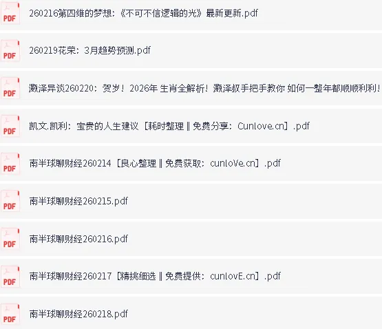 全网付费文章·大佬文集圈·学习先锋·精选研报·新年合集