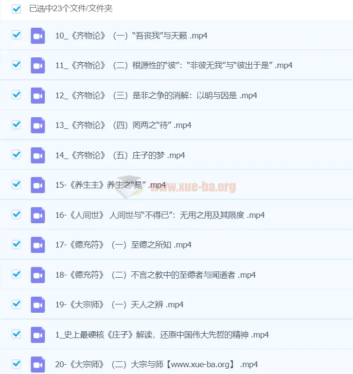 北大杨立华教授精讲《庄子》哲学：内七篇完整解读
