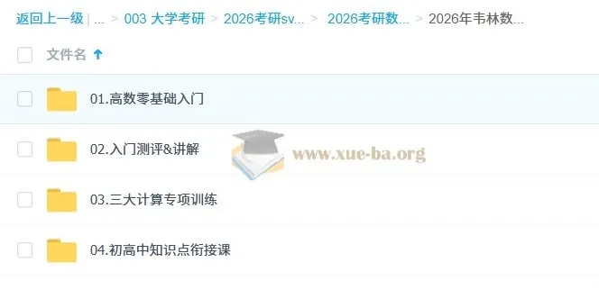 2026考研数学高数零基础入门 韦林余炳森全程班
