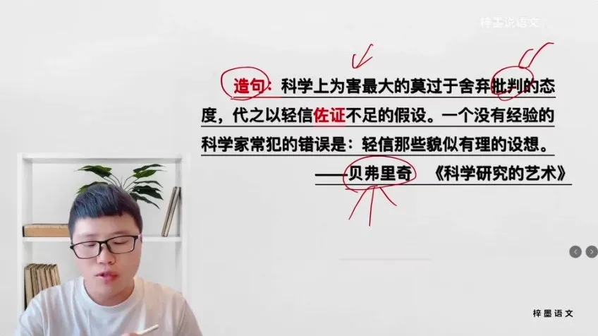 梓墨语文必修课：字词精讲3000例与写作技巧提升