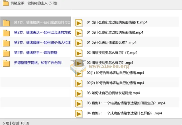 情绪舵手：做情绪的主人——系统情绪管理课程