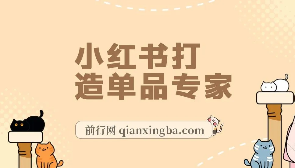 小红书单品专家:月销百万的爆品打造方法