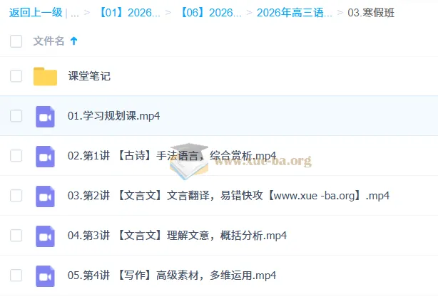 李建华2026高考语文二轮冲刺寒假班：小说、文言文、写作专项突破