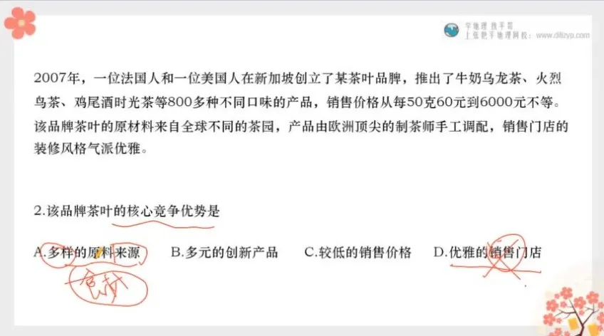 2025高考地理张艳平25讲点题班·考前冲刺突破