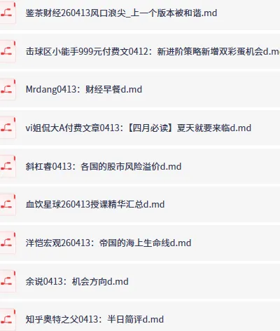 全网付费文章·大佬文集圈·学习先锋精选研报（4月13日更新）