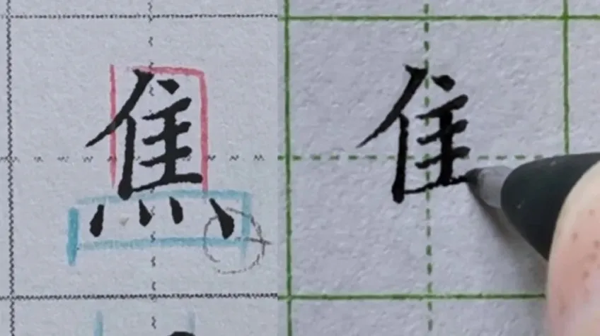 硬笔楷书偏旁部首规律精讲(中级135集)