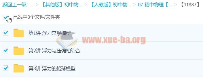 初中物理浮力模型精讲：Circle的物理世界3课时速通（袁媛）