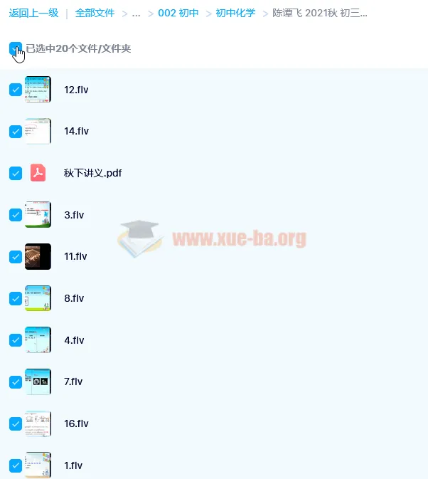 陈谭飞2021秋季初三中考化学目标A+班 16讲完整课程含讲义