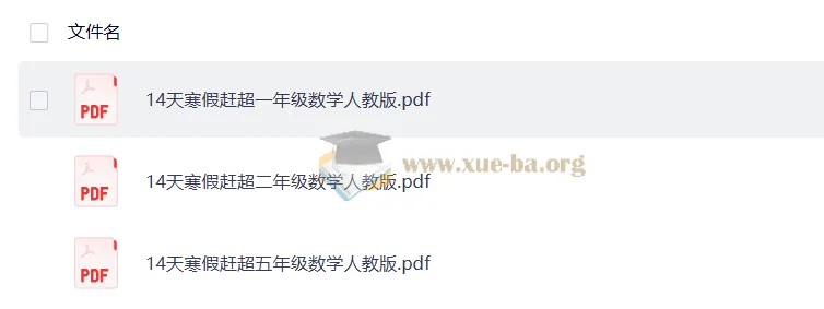 少年素质教育报·小学数学14天寒假赶超（人教版PDF版）