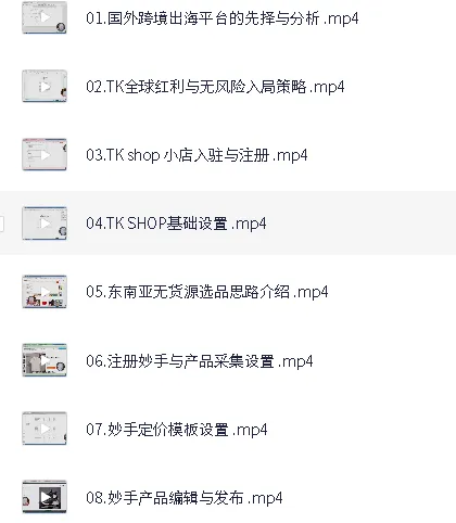TikTokShop跨境电商0-1实战课，低成本启动海外市场全流程指南