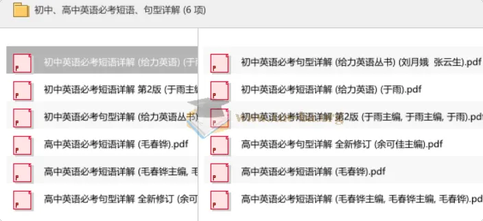 初中高中英语必考短语与句型详解