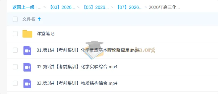 赵怡然2026高三高考化学密训班 考前冲刺集训