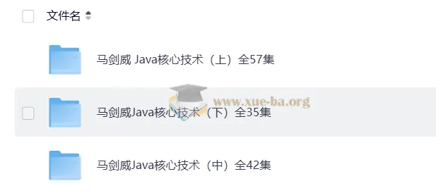马剑威 Java核心技术教程（上中下全集）