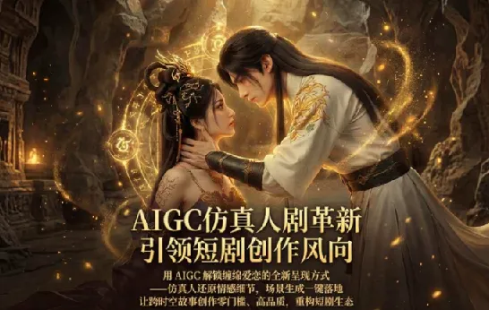 AIGC仿真人短剧创作全流程解析,从剧本到后期零门槛打造仙侠爆款
