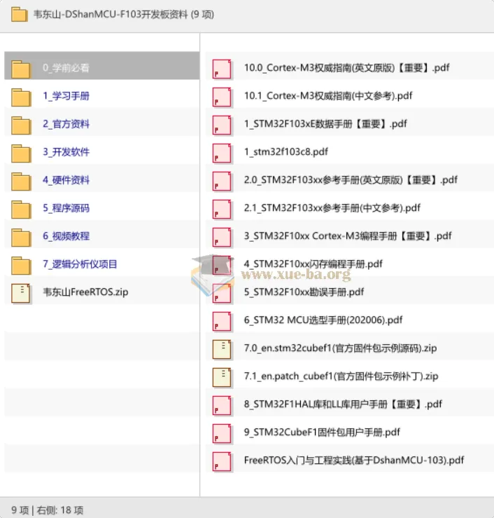 韦东山DShanMCU-F103开发板全套资料包