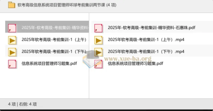 软考高级信息系统项目管理师环球考前集训精华资料