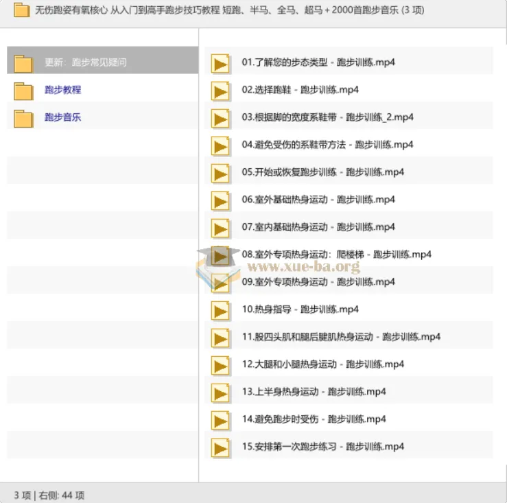 无伤跑姿有氧核心:从入门到高手跑步技巧教程,涵盖短跑、半马、全马、超马及2000首跑步音乐