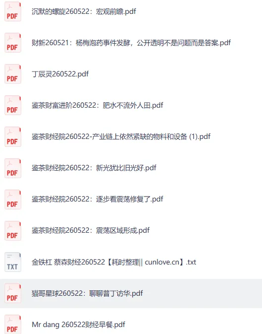 付费文章精选·大佬文集圈·学习先锋研报合集(5月22日更新)