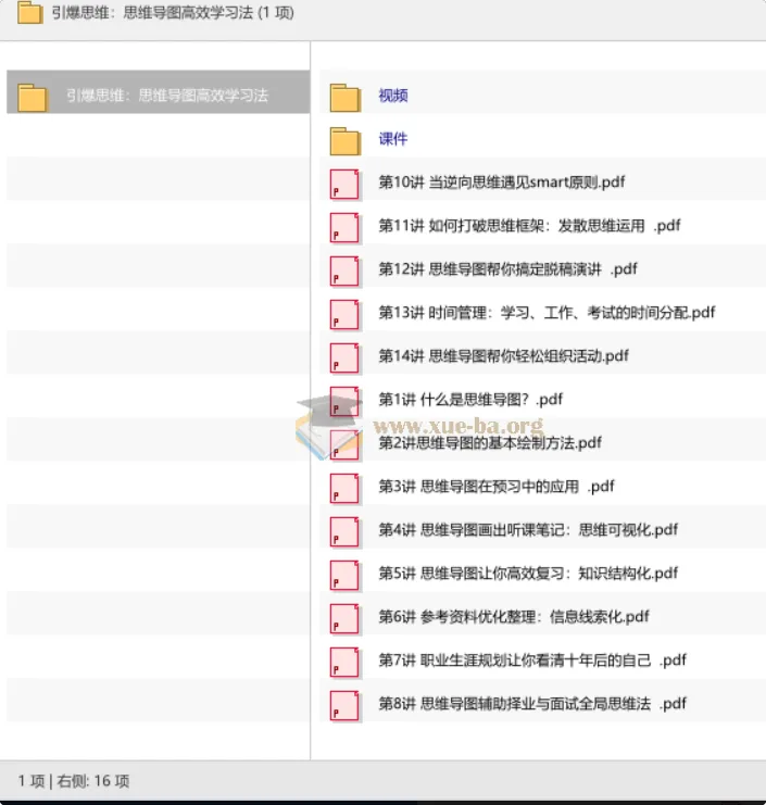 思维导图高效学习法：从入门到实战的系统课程