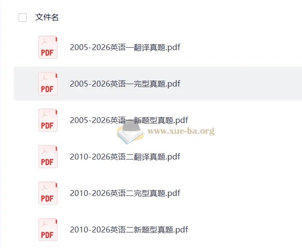 2005-2026考研英语小三门真题合集（完形填空+新题型+翻译）