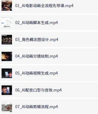AI电影动画全流程先导课:豆包AI+即梦+Vidu+MINIMAX实战指南