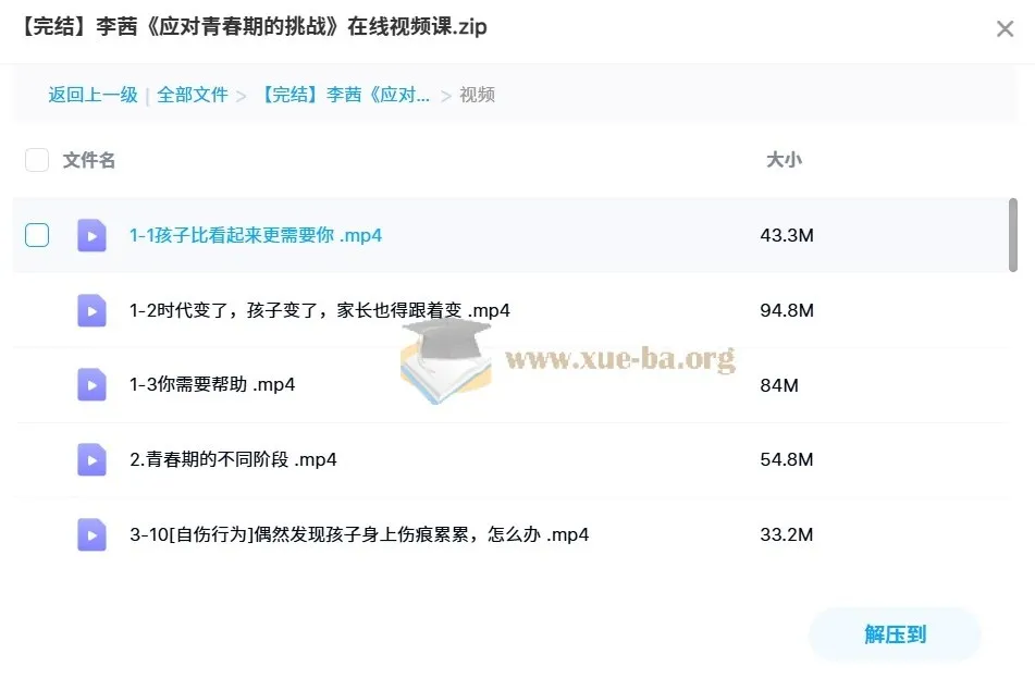 李茜《应对青春期的挑战》视频课:家长必学的亲子沟通指南