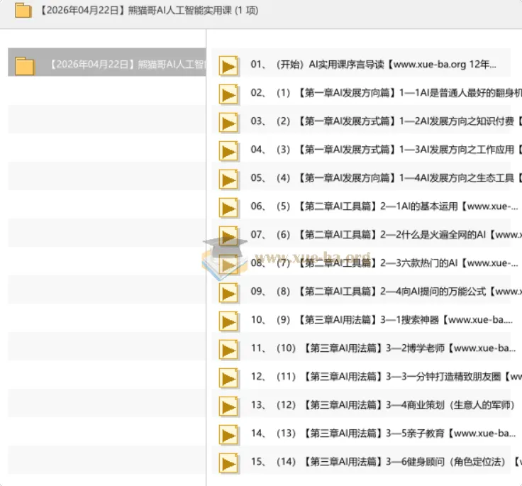 熊猫哥AI人工智能实用课:从入门到变现的全场景应用指南