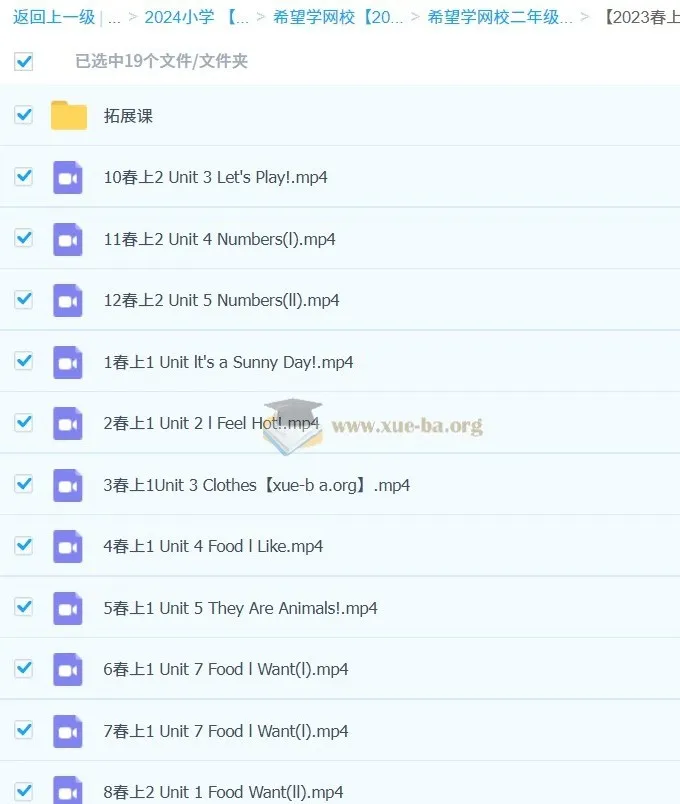 小学英语二年级春季课程:新概念英语预备二级(杨细平)