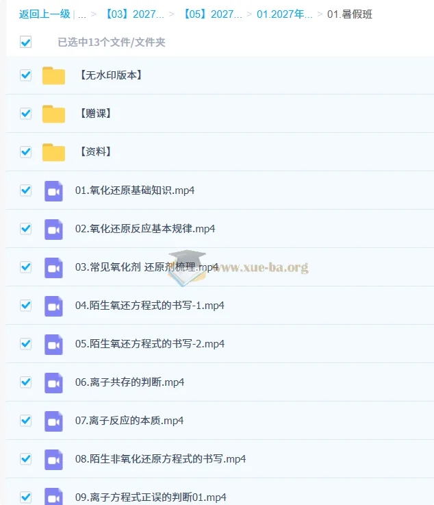 2027高三高考化学 李政 暑假班 氧化还原与离子反应精讲