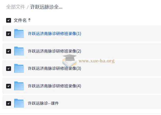 许跃远脉诊全集|脉学大师课程(24集视频+脉象图解+诊断技巧)