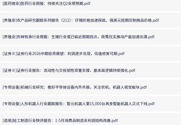 付费研报与大佬观点合集：6月30日更新，涵盖AI、半导体、医药、养殖等热门赛道