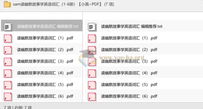 Sam读幽默故事学英语词汇（1-6册）小高适用 PDF电子书