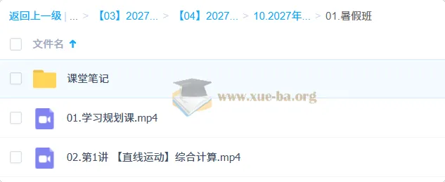 2027高三高考物理 何连伟 一轮暑假班