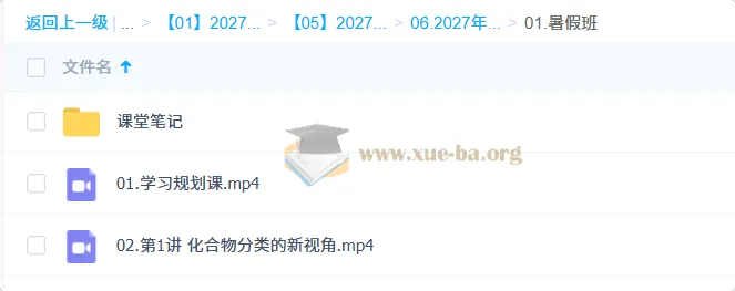 2027高中高一化学 赵怡然 一轮暑假班