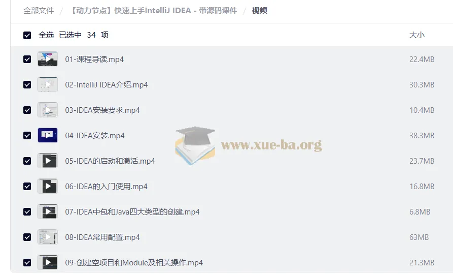 快速上手IntelliJ IDEA视频教程，附源码课件与开发实战
