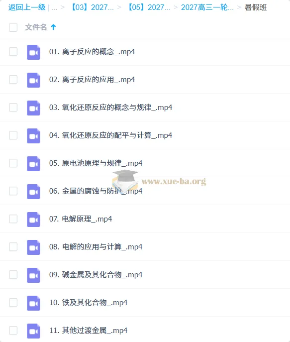 2027高三化学一轮复习 孔维钢暑假班 系统构建化学知识体系