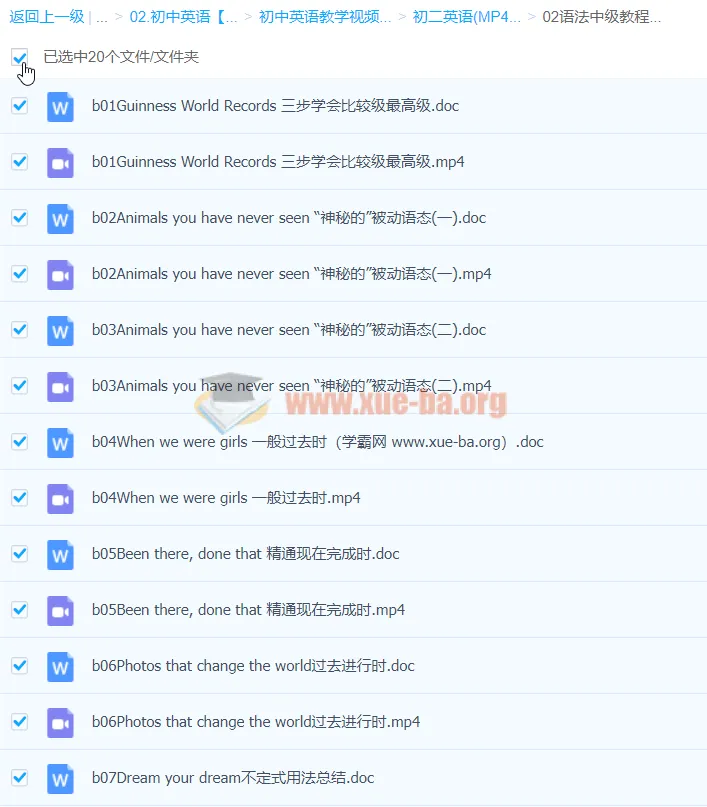 初中英语语法中级教程 赵悦精讲视频课