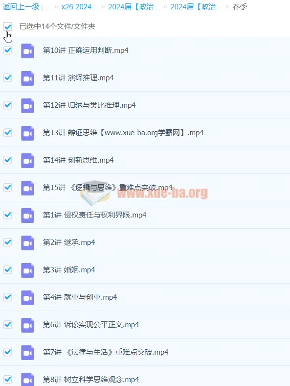 2024高三高考政治春季班 徐薇薇