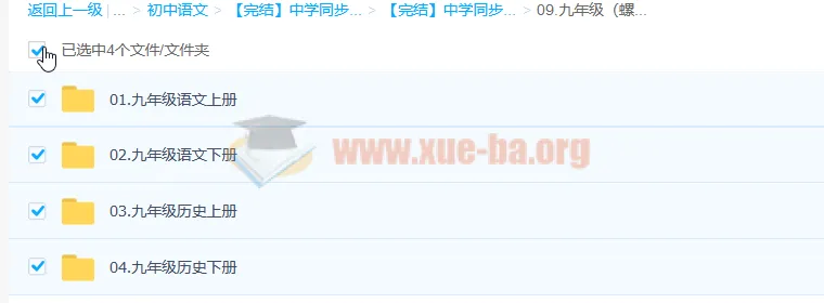 中学同步课（七至九年级全科完结版）螺蛳教育精讲视频合集
