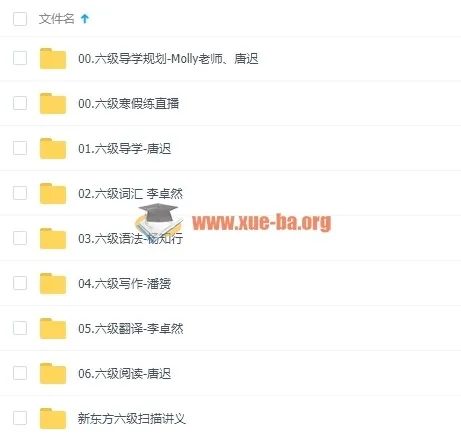 新东方六级全程班网课视频教程+配套讲义合集