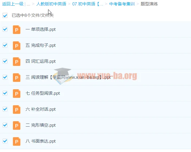 初中中考英语备考集训：语法体系与题型专项突破
