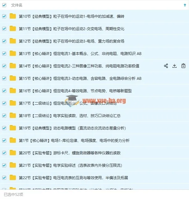 坤哥物理2019高考物理一轮复习电学系统提高全套