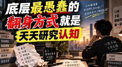 底层最愚蠢的翻身方式就是天天研究认知